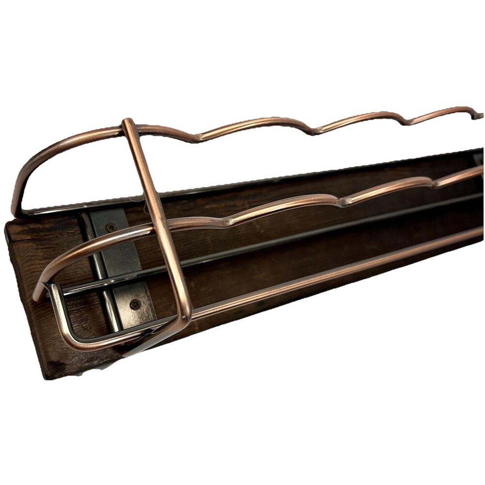Sierra Nevada Beer Bottle Floating Bar Shelf Rack Wood Copper Window Mounted - Picture 5 of 11